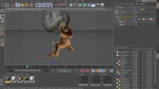 Использование системы мускулатуры в Cinema 4D. Часть 2