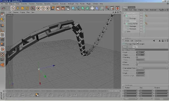 Моделируем цепочку в Cinema 4D