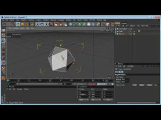 C4D tutorial: modynamics+cloth