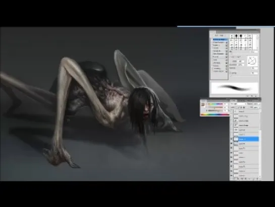 Как нарисовать монстра в Photoshop. ч4