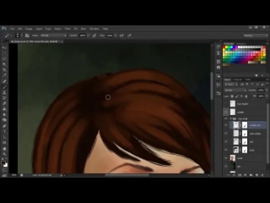 Рисование женской прически в Photoshop. Урок 1 (обзор курса)