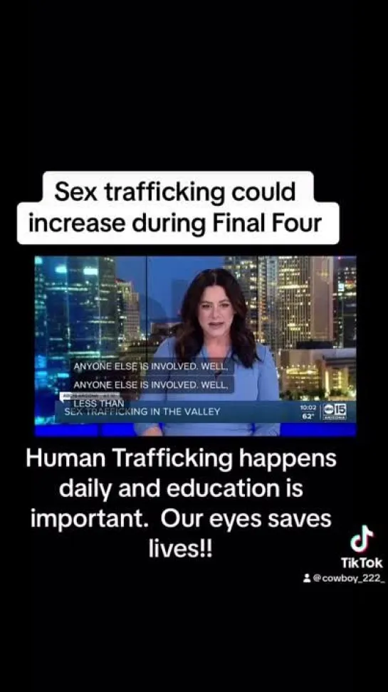 Sex Trafficking could increase during the final Four