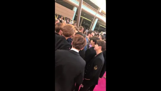 BTS & The Chainsmokers BBMAs Magenta Carpet