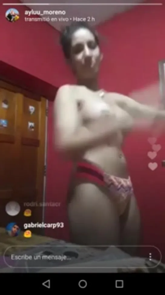 Instagram Live de Aylu Moreno