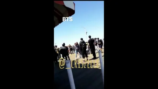 170331 BTS / spotted at Santa Monica Pier L.A California /