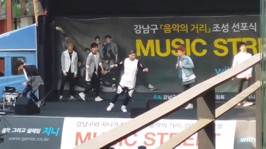 [Фанкам] 140322 GOT7 Rehearsal @ Music Street