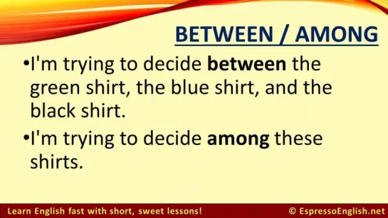 Between and Among_ The Real Difference in English