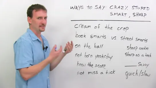 How to call someone STUPID, SMART, or CRAZY in English