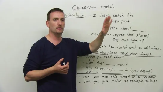 Classroom English_ Vocabulary  Expressions for Students