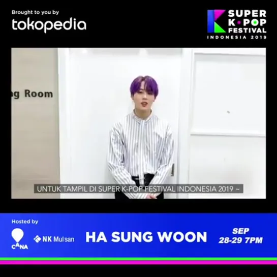 [190731] Sungwoon for Indonesia Super K-pop festival