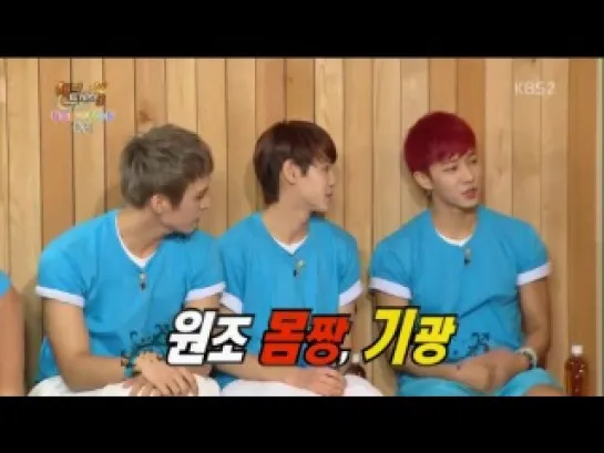 720p] Yoseob, GK   Show Abs @ Happy Together 130725   YouTube