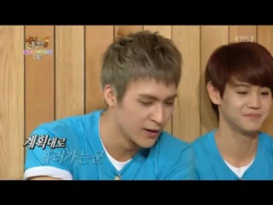 [720p] DongWoon - Hurt Story with Lee Jong Suk @ Happy Together 130725