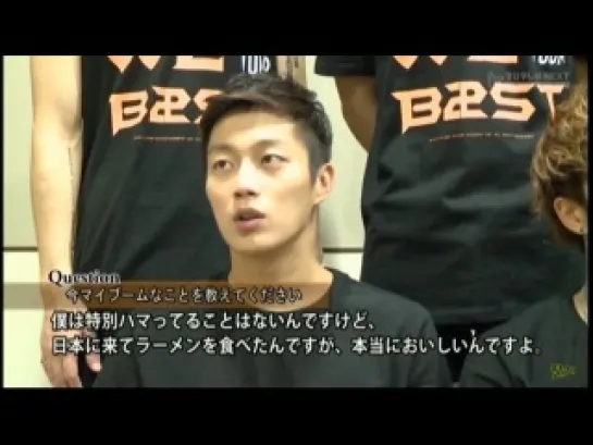 [ 121221 ] Beast Interview @ Final Zepp Tour Concert in Tokyo on Fuji TV