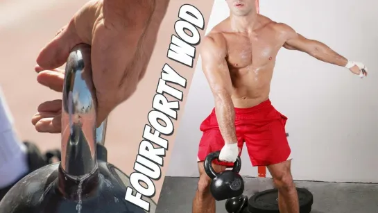 Fourforty WOD—Cardio Workout With 1 Kettlebell (видео с канала Cavemantraining)