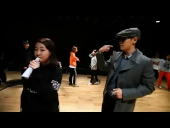 Kpop Star Unaired Clip: Park Ji Min with GD&TOP репетиция