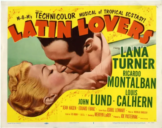 Latin Lovers 1953 Lana Turner Ricardo Montalban John Lund Louis Calhern