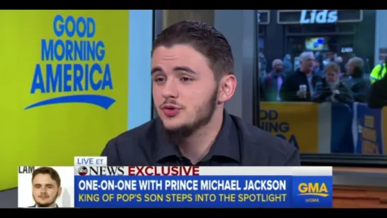 Prince Michael Jackson speaks out on following in late father's footsteps