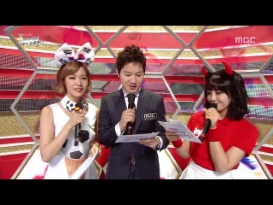 [TV] MC A PINK (EunJi) CUT (140528 MBC "World Cup Cheering Show")