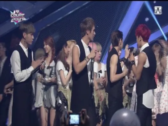 [TV] BEAST - 1st Place (A PINK CUT) (130801 M!Countdown)