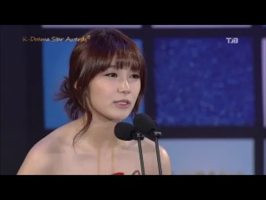 [AWARDS] A PINK (EunJi) & Seo InGuk - BEST OST AWARD (121208 2012 K-DRAMA STAR AWARDS )