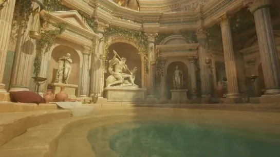 Завораживающий интерьер древнеримских бань под античную музыку \ The Beautiful Ancient Roman Baths