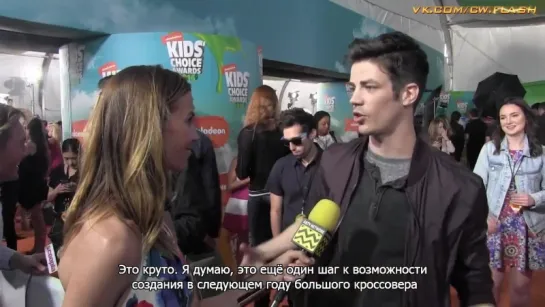 Grant Gustin Kids Choice Awards 2016  AfterBuzz TV [Rus Sub]