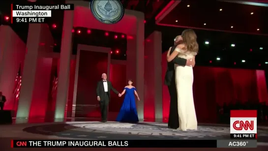 Donald and Melania Trump share first dance