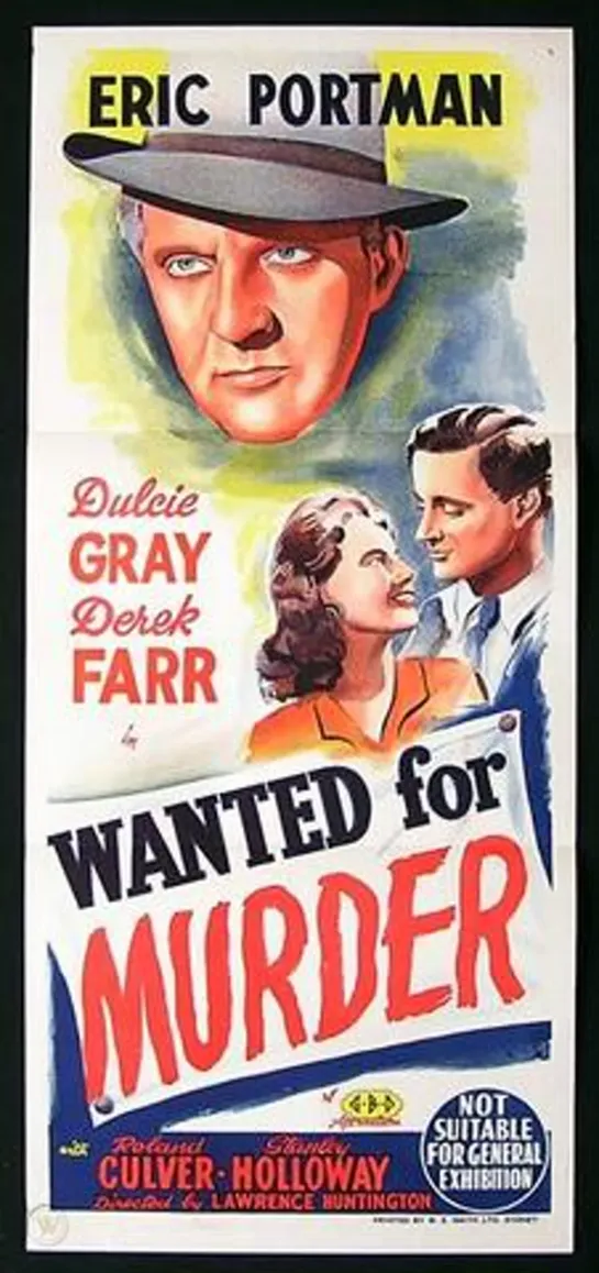 Wanted For Murder (1946) -720p- Derek Farr, Dulcie Gray, Eric Portman