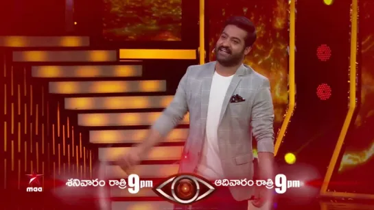 Weekend Fun with @tarak9999 😀 #BiggBossTelugu Today at 9 PM