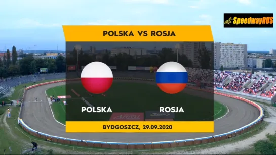 Live: 29.09.20. Speedway Polska VS  Rosja