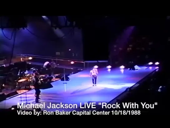 Michael Jackson LIVE 1988 Capital Centre Performs"Rock With You"