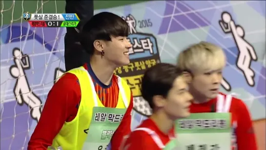 【TVPP】Minhyuk(BTOB) - First Goal at Semifinal, 민혁(비투비) - 준결승전 선취골! @ 2015 Idol Star Championships