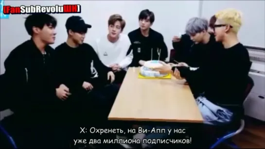 [RUS] BTS congratulations on 2 million followers | ХОБИ ОБНАЖАЕТ ПРЕССИК