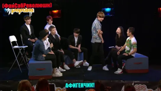 [RUS] BTS show off their hidden talents [SBS PopAsia TV]