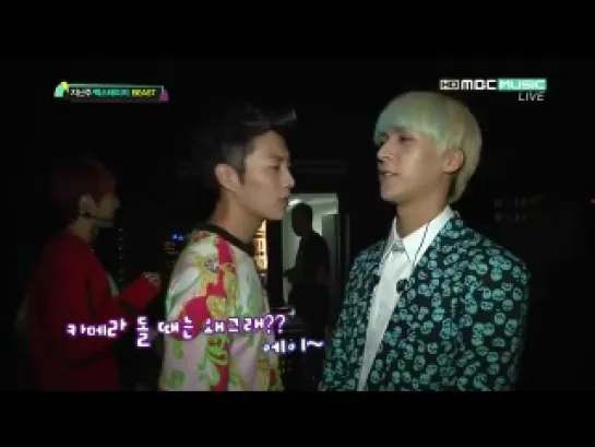 [VID] 120828 BEAST @ Show Champion Last Week Backstage