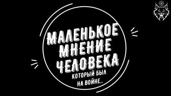 Маленькое мнение человека который был на войне