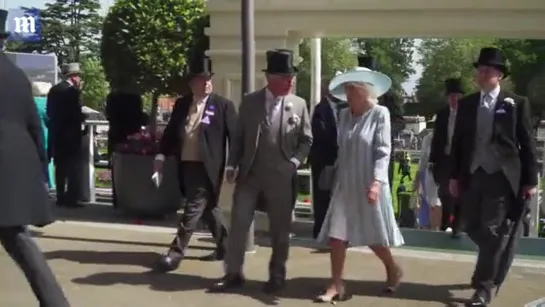 Prince Charles, Duchess of Cornwall and Princess Anne at Royal Ascot