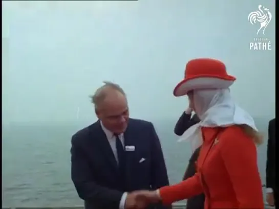 Princess Anne Visits Gas Rig (1969)