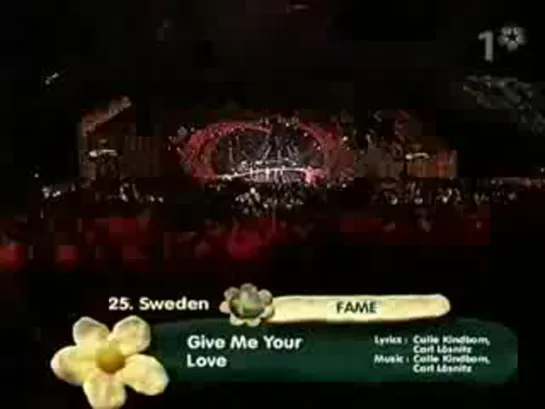 5 | Sweden 2003 | Fame – Give Me Your Love