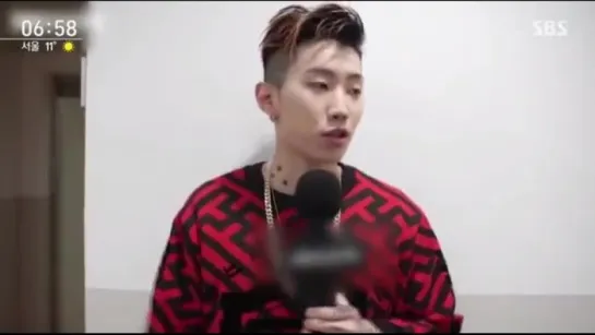 [14.10.2016] SBS morning news reporting on Jay Park donating his University performance fees