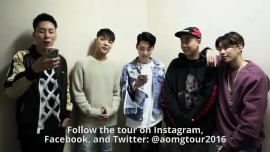 AOMG Follow the Movement 2016 Tour- Were Coming to America! #AOMGTOUR