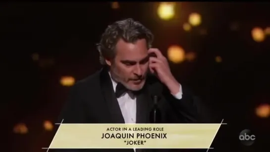 Best Actor - Joaquin Phoenix  Joker as Arthur Fleck  Joker  Oscars Awards 2020