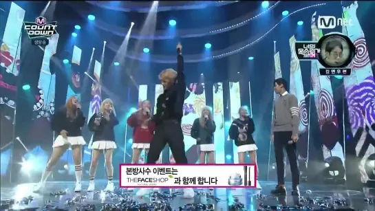 150402 SHINee's Key dancing "Ice cream Cake" (Red Velvet) @ M! Countdown