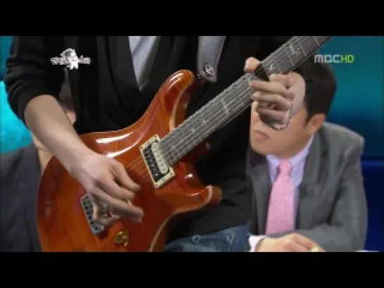 20110602 Ким из BaekDooSan, Джон Хён из CNBLUE, Джунмо из TRAX на передаче Radio Star