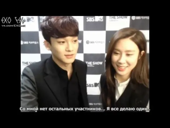 [РУСС. САБ] 140218 EXO Chen & Zhang Liyin @ Star Live Chat