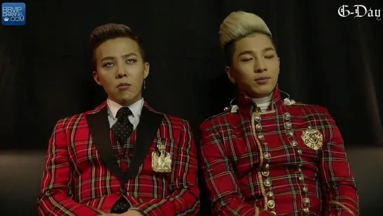 G-Dragon & Taeyang's backstage interview "Tokyo Dome Concert"