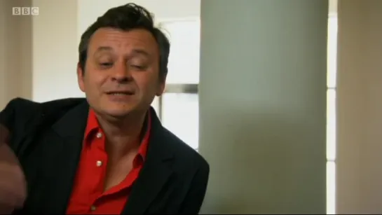 James Dean Bradfield talking to Michael Sheen in Valley’s Rebellion