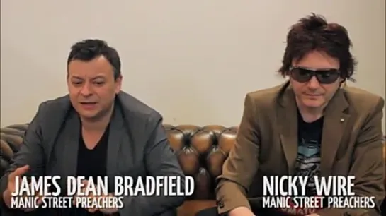 James Dean Bradfield and Nicky Wire talk about Glastonbury, The Holy Bible and Futurology