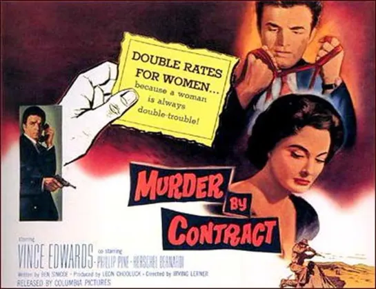 Murder by Contract (1958) -720p- Vince Edwards, Phillip Pine, Herschel Bernardi