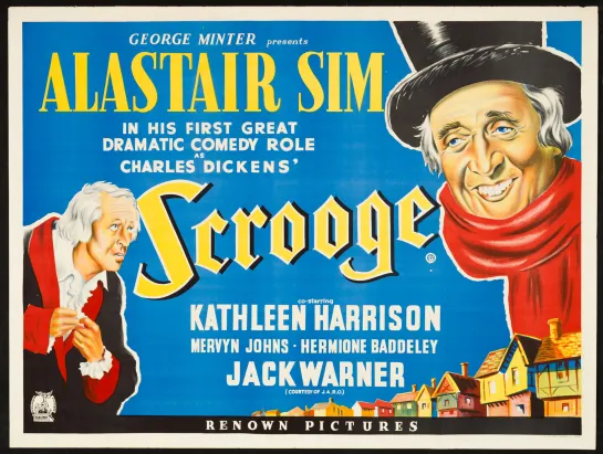 A Christmas Carol (Scrooge)(1951) Alastair Sim, Jack Warner, Kathleen Harrison